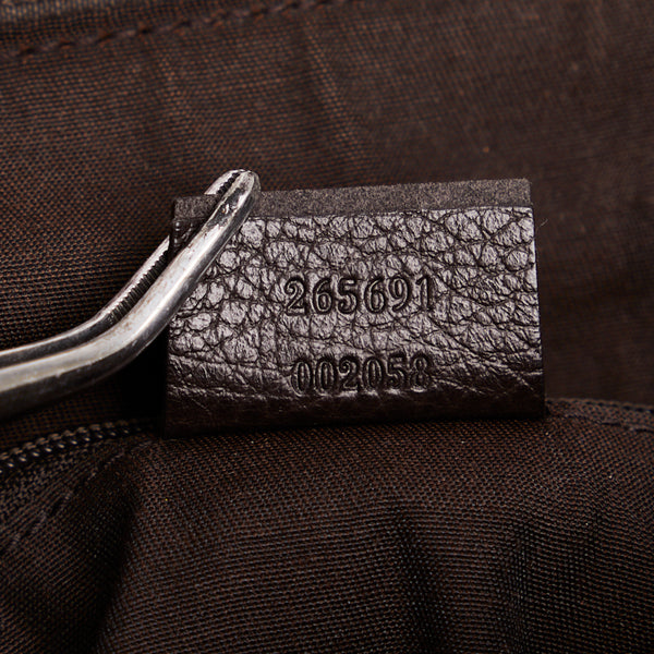 グッチ アビー 斜め掛け ショルダーバッグ 265691 ブラウン PVC レザー レディース GUCCI 【中古】