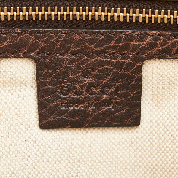 グッチ グッチシマ ホースビット ハンドバッグ トートバッグ 247283 ブラウン レザー レディース GUCCI 【中古】