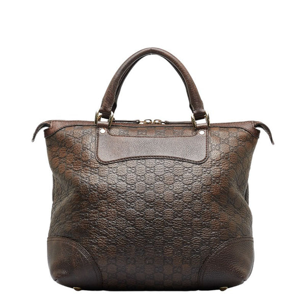 グッチ グッチシマ ホースビット ハンドバッグ トートバッグ 247283 ブラウン レザー レディース GUCCI 【中古】