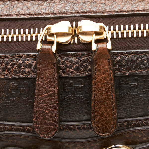 グッチ グッチシマ ホースビット ハンドバッグ トートバッグ 247283 ブラウン レザー レディース GUCCI 【中古】