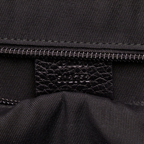 グッチ GGナイロン トートバッグ ビジネスバッグ ブリーフケース 190630 ブラック ナイロン レザー メンズ GUCCI 【中古】