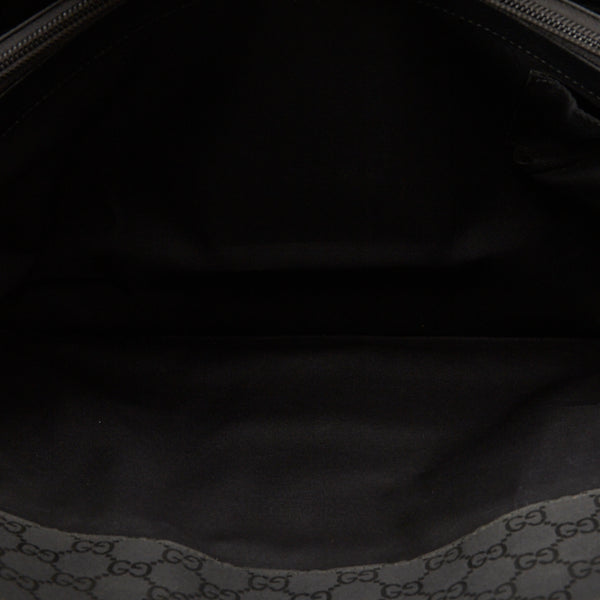 グッチ GGナイロン トートバッグ ビジネスバッグ ブリーフケース 190630 ブラック ナイロン レザー メンズ GUCCI 【中古】