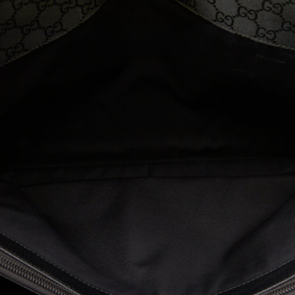 グッチ GGナイロン トートバッグ ビジネスバッグ ブリーフケース 190630 ブラック ナイロン レザー メンズ GUCCI 【中古】