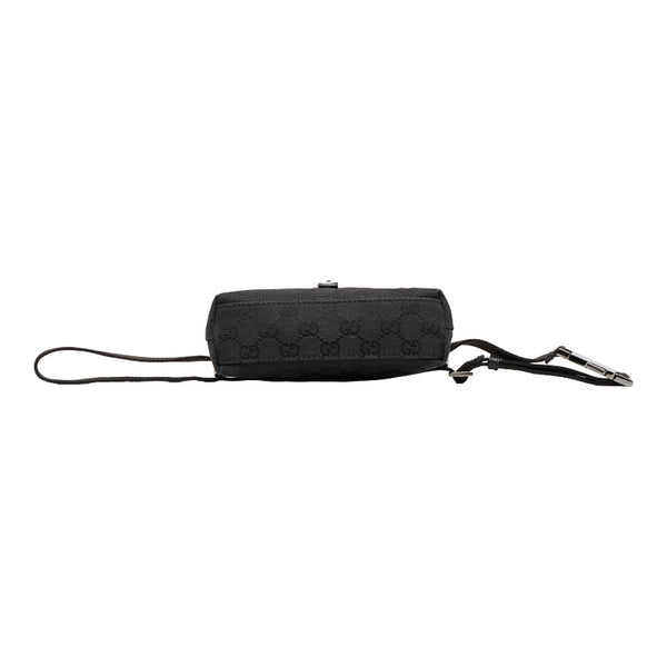 グッチ GGキャンバス ボディバッグ ウエストバッグ 92543 ブラック キャンバス レザー レディース GUCCI 【中古】