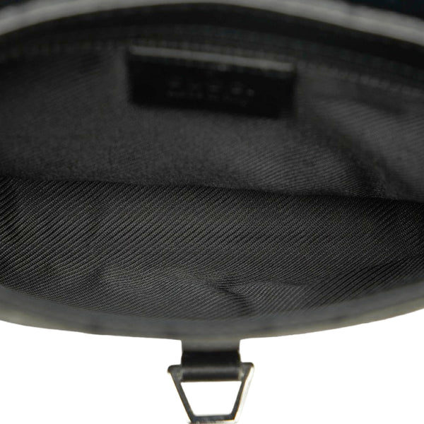 グッチ GGキャンバス ボディバッグ ウエストバッグ 92543 ブラック キャンバス レザー レディース GUCCI 【中古】