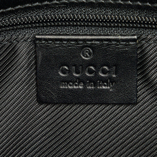 グッチ GGキャンバス ボディバッグ ウエストバッグ 92543 ブラック キャンバス レザー レディース GUCCI 【中古】