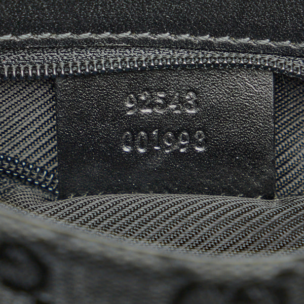 グッチ GGキャンバス ボディバッグ ウエストバッグ 92543 ブラック キャンバス レザー レディース GUCCI 【中古】