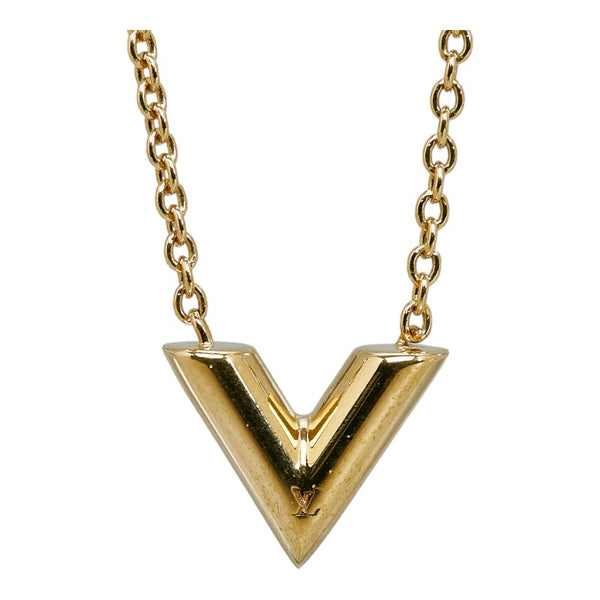 ルイ ヴィトン エッセンシャルV ネックレス M61083 ゴールド メッキ レディース LOUIS VUITTON 【中古】