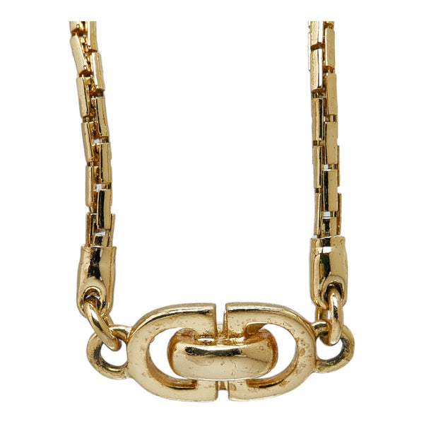 ディオール CDロゴ ネックレス ゴールド メッキ レディース Dior 【中古】