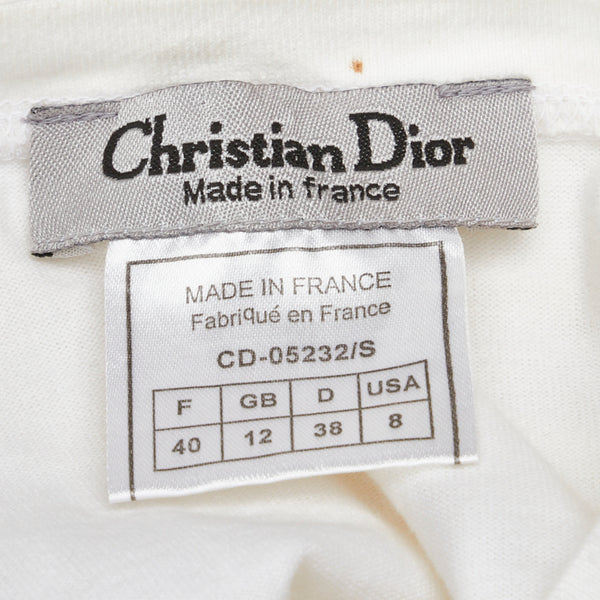 ディオール J'ADIOR ロゴ 長袖Ｔシャツ ホワイト コットン レディース Dior 【中古】