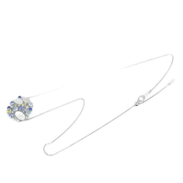 タサキ K18WG ホワイトゴールド ダイヤ0.18ct ネックレス レディース TASAKI 【中古】