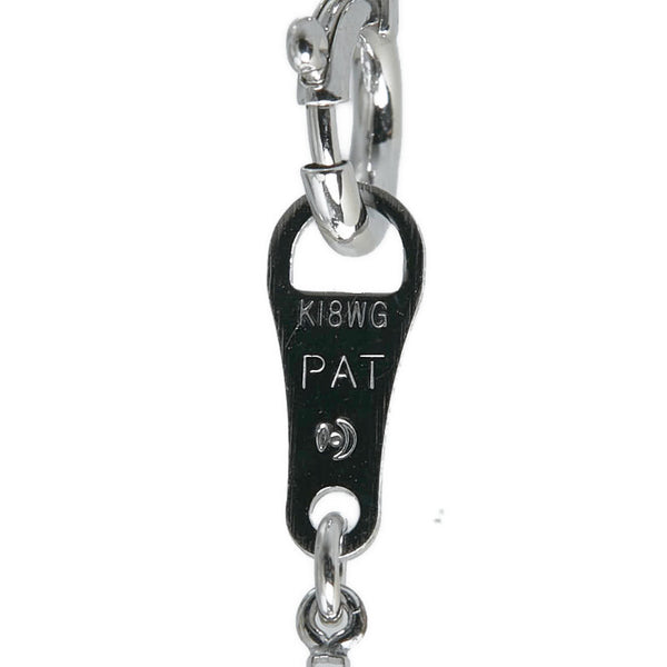 タサキ K18WG ホワイトゴールド ダイヤ0.18ct ネックレス レディース TASAKI 【中古】