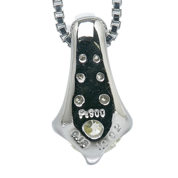 Pt900 プラチナ Pt850 プラチナ ダイヤ1.002ct ネックレス レディース 【中古】