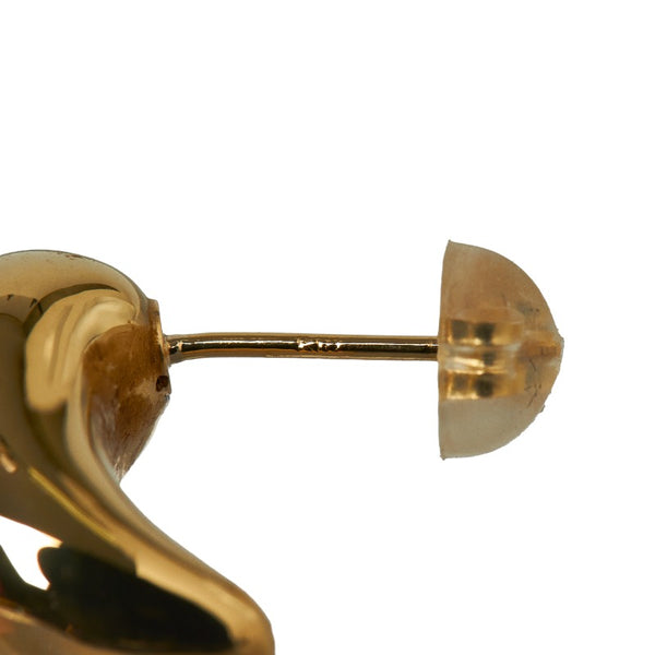 ゴールド K18 ゴールド ドロップ ピアス レディース 【中古】