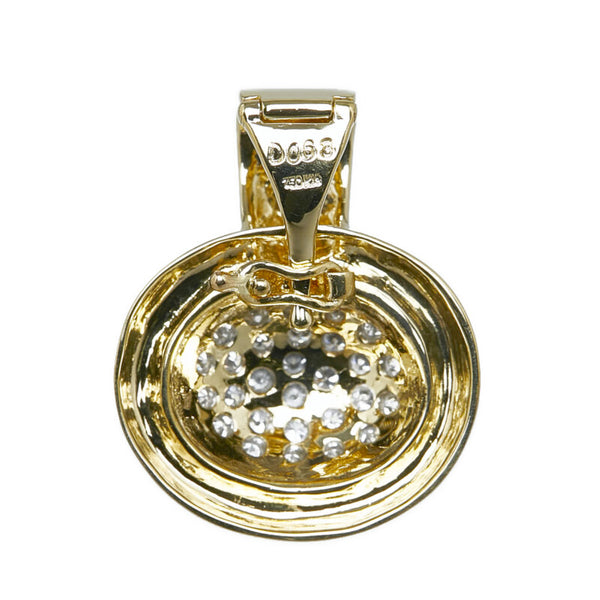 K18YG イエローゴールド ダイヤ0.63ct ペンダントトップ レディース 【中古】