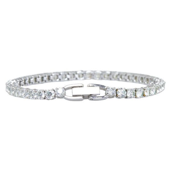 スワロフスキー テニスブレスレット ブレスレット シルバー メタル レディース SWAROVSKI 【中古】