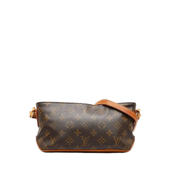 ルイ ヴィトン モノグラム トロター ショルダーバッグ M51240 ブラウン PVC レザー レディース LOUIS VUITTON 【中古】