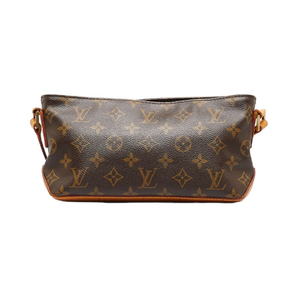 ルイ ヴィトン モノグラム トロター ショルダーバッグ M51240 ブラウン PVC レザー レディース LOUIS VUITTON 【中古】