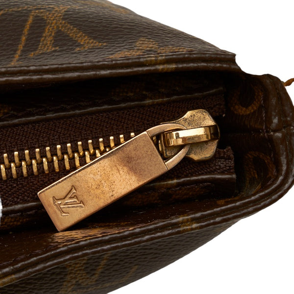 ルイ ヴィトン モノグラム トロター ショルダーバッグ M51240 ブラウン PVC レザー レディース LOUIS VUITTON 【中古】