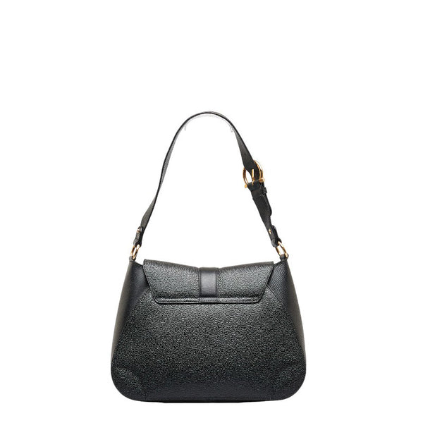 サルヴァトーレフェラガモ ガンチーニ ゴールド金具 ハンドバック ワンショルダーバッグ AU21 4932 ブラック レザー レディース Salvatore Ferragamo 【中古】