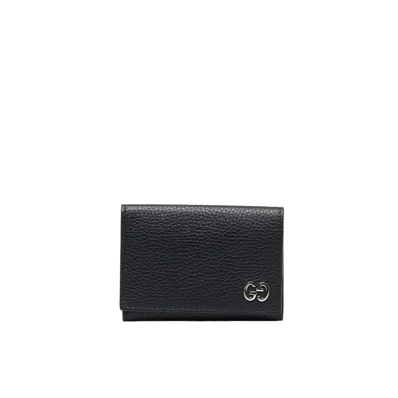 グッチ GG カードケース 名刺入れ 473923 ブラック レディース GUCCI 【中古】