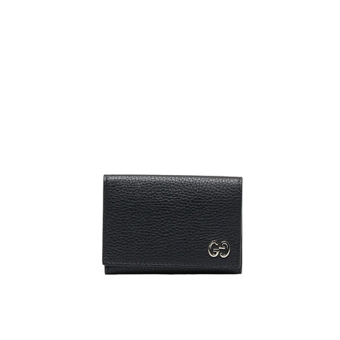 グッチ GG カードケース 名刺入れ 473923 ブラック レディース GUCCI 【中古】