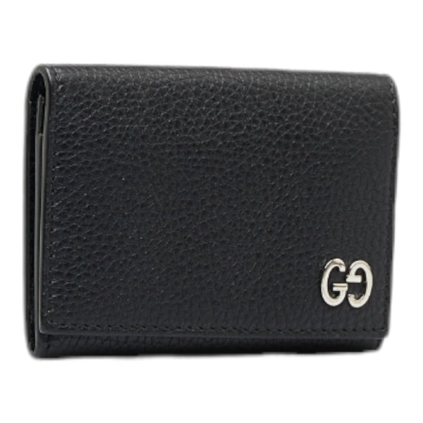 グッチ GG カードケース 名刺入れ 473923 ブラック レディース GUCCI 【中古】