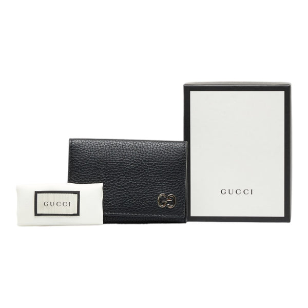 グッチ GG カードケース 名刺入れ 473923 ブラック レディース GUCCI 【中古】