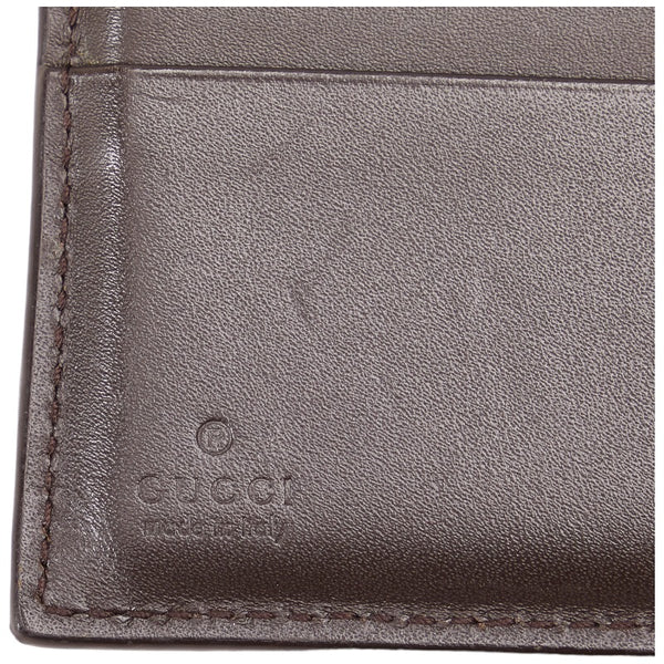 グッチ GGスプリーム ニューウェブ 二つ折り財布 408826 ベージュ PVC レザー メンズ GUCCI 【中古】