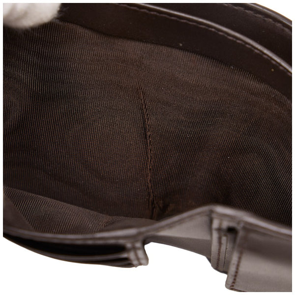 グッチ GGスプリーム ニューウェブ 二つ折り財布 408826 ベージュ PVC レザー メンズ GUCCI 【中古】