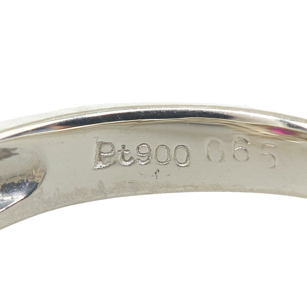 Pt900 プラチナ ルビー0.65ct ダイヤ0.30ct リング 指輪 レディース 16号 【中古】
