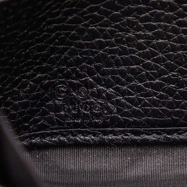 グッチ ソーホー インターロッキングG タッセル ラウンドファスナー 長財布  598187 ブラック レザー レディース GUCCI 【中古】