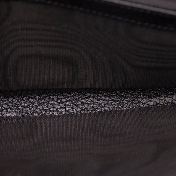 グッチ ソーホー インターロッキングG タッセル ラウンドファスナー 長財布  598187 ブラック レザー レディース GUCCI 【中古】