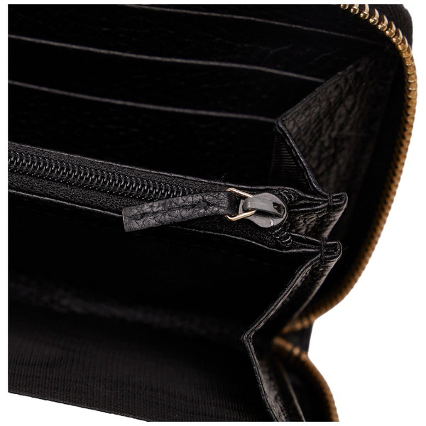 グッチ ソーホー インターロッキングG タッセル ラウンドファスナー 長財布  598187 ブラック レザー レディース GUCCI 【中古】