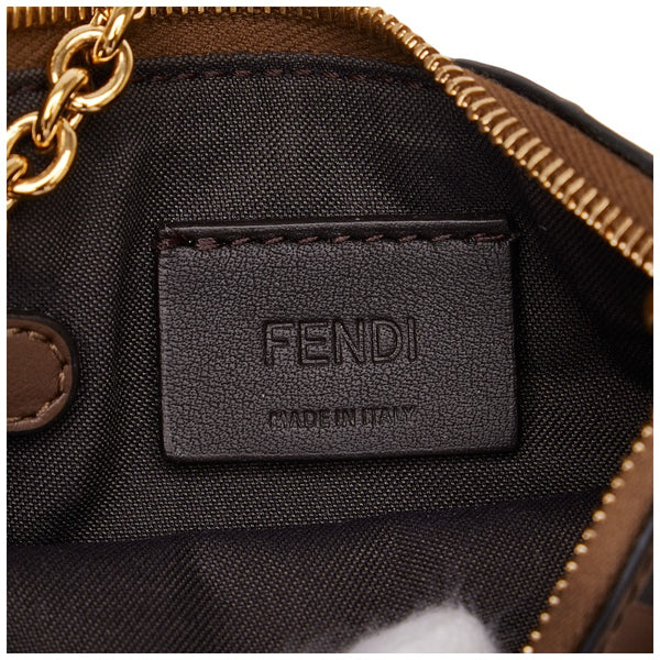 フェンディ ズッカ コインケース キーケース フラグメントケース 8AP161 ブラウン レザー レディース FENDI 【中古】