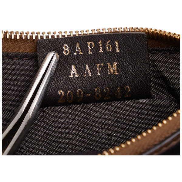 フェンディ ズッカ コインケース キーケース フラグメントケース 8AP161 ブラウン レザー レディース FENDI 【中古】