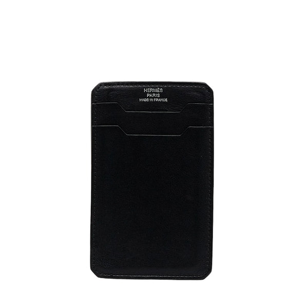 エルメス シティ 3CC カードケース 名刺入れ ブラック グレインレザー レディース HERMES 【中古】