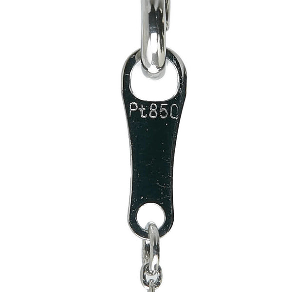 Pt900 プラチナ Pt850 プラチナ ダイヤ0.093ct ダイヤ0.06ct Wish upon a star ネックレス レディース 【中古】