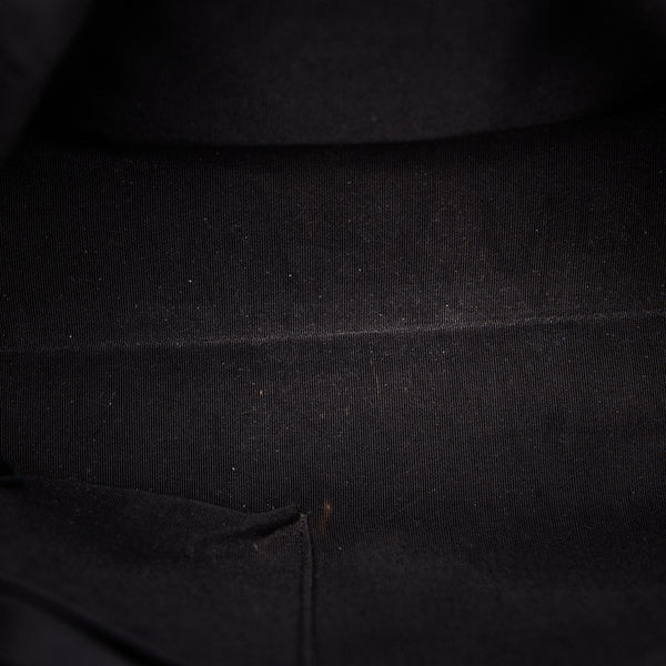 シャネル シェブロン Vステッチ ハンドバッグ ショルダーバッグ 2WAY ブラック レザー レディース CHANEL 【中古】