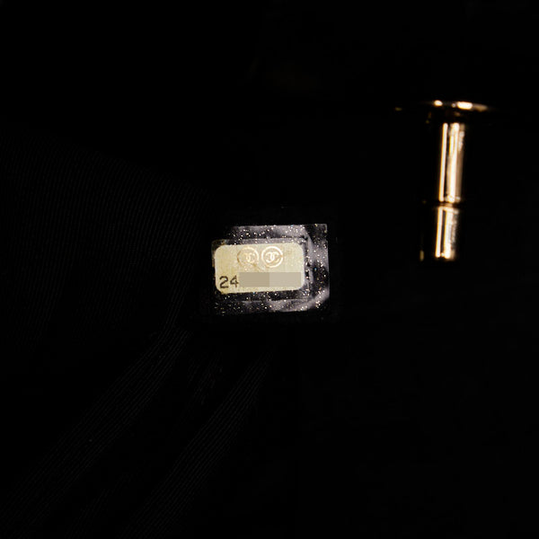 シャネル シェブロン Vステッチ ハンドバッグ ショルダーバッグ 2WAY ブラック レザー レディース CHANEL 【中古】