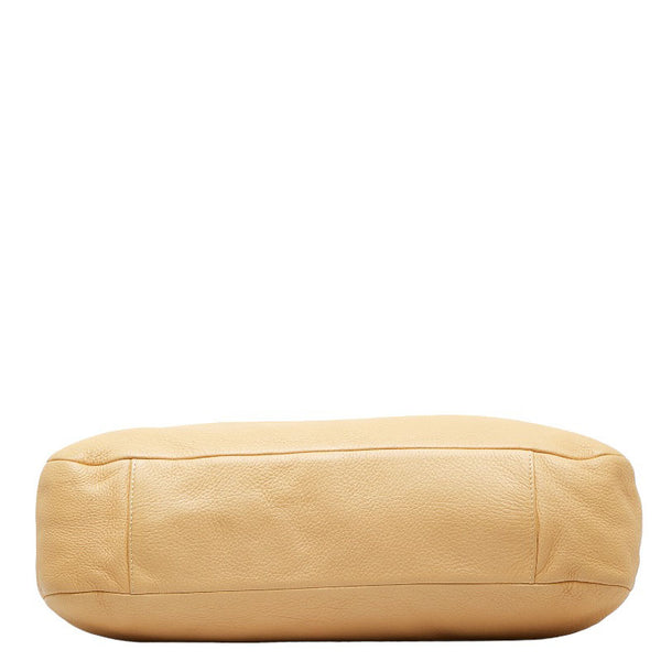 シャネル ココキューブ ココマーク ゴールド金具 ハンドバッグ ショルダーバッグ ベージュ レザー レディース CHANEL 【中古】