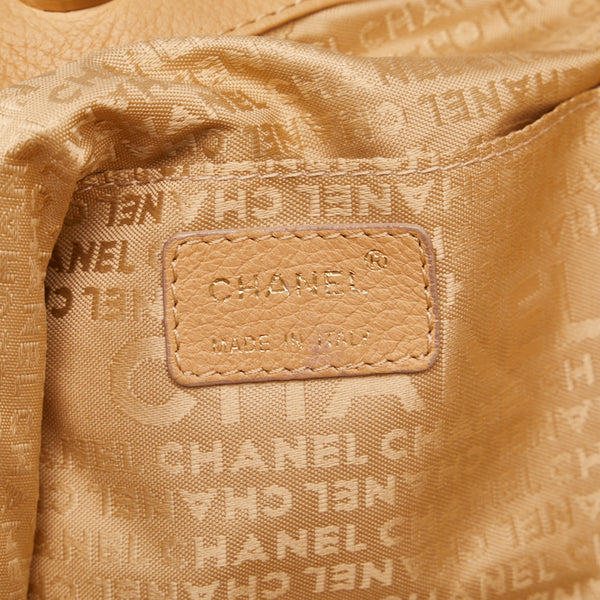 シャネル ココキューブ ココマーク ゴールド金具 ハンドバッグ ショルダーバッグ ベージュ レザー レディース CHANEL 【中古】