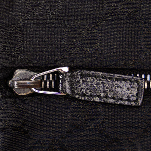 グッチ GGキャンバス ボディバッグ ウエストバッグ 28566 ブラック キャンバス レザー レディース GUCCI 【中古】