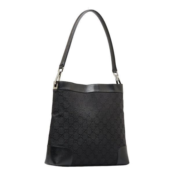 グッチ GGキャンバス ハンドバック ショルダーバッグ 33900 ブラック キャンバス レザー レディース GUCCI 【中古】