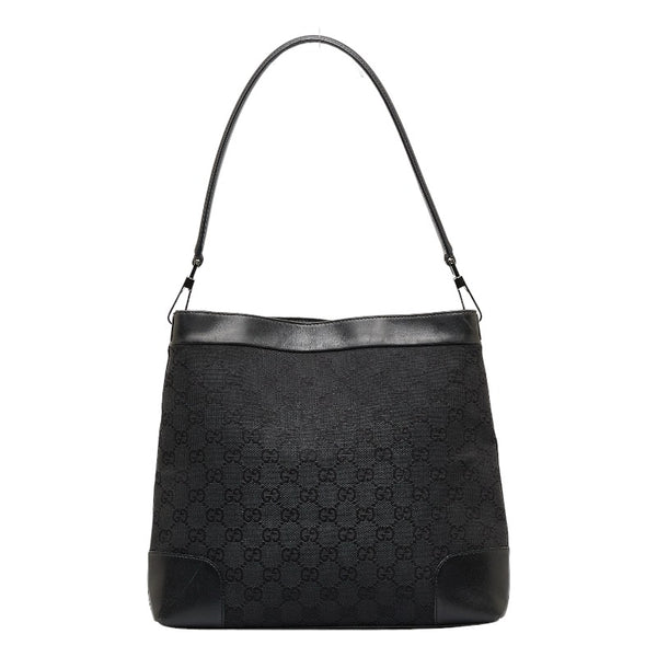 グッチ GGキャンバス ハンドバック ショルダーバッグ 33900 ブラック キャンバス レザー レディース GUCCI 【中古】