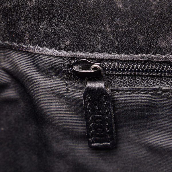 グッチ GGキャンバス ハンドバック ショルダーバッグ 33900 ブラック キャンバス レザー レディース GUCCI 【中古】