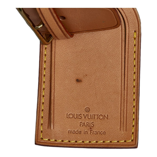 ルイ ヴィトン ポワニエ ネームタグ 3点セット ベージュ ヌメ革 レディース LOUIS VUITTON 【中古】