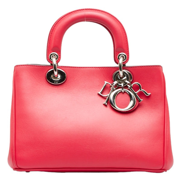ディオール ディオリッシモ ハンドバッグ ショルダーバッグ 2WAY ピンク レザー レディース Dior 【中古】
