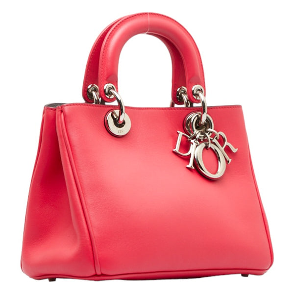 ディオール ディオリッシモ ハンドバッグ ショルダーバッグ 2WAY ピンク レザー レディース Dior 【中古】