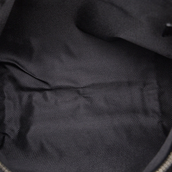 グッチ GGキャンバス 斜め掛け ショルダーバッグ 114273 ブラック キャンバス レザー レディース GUCCI 【中古】